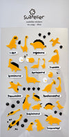 Yellow Dinos Suatelier Stickers