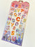 Colorful Letters and Numbers Crystal Gel Stickers