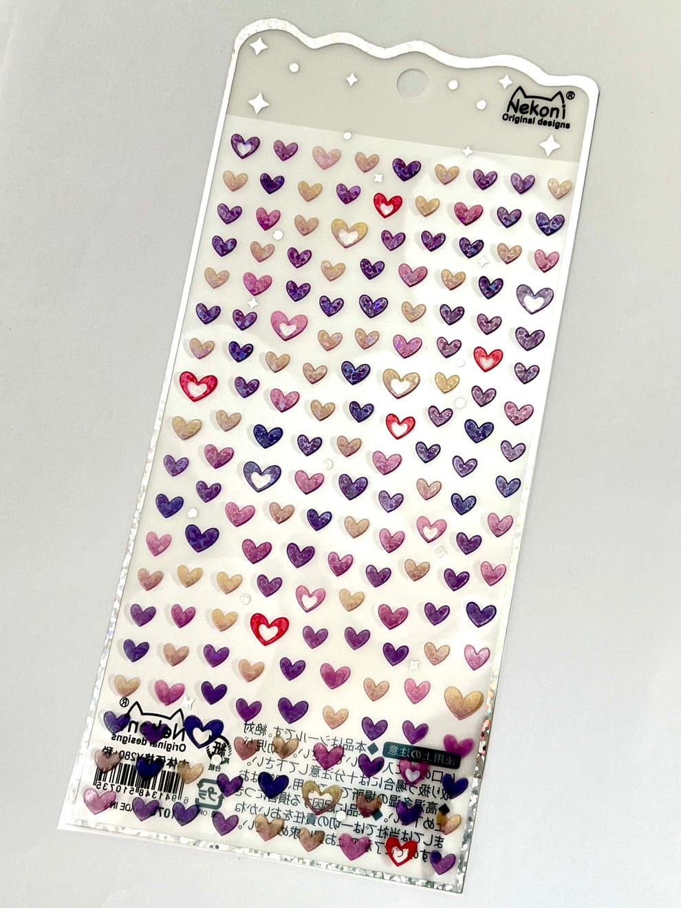 Colorful Mini Hearts Stickers