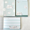 Fuwatto Time Bunny and Puppy Mini Notepad by Crux