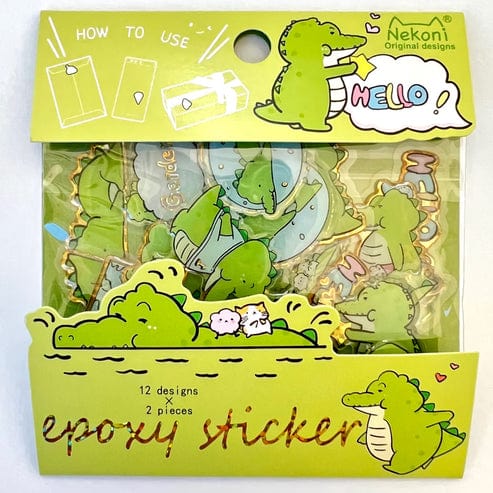 Crocodile Shiny Stickers